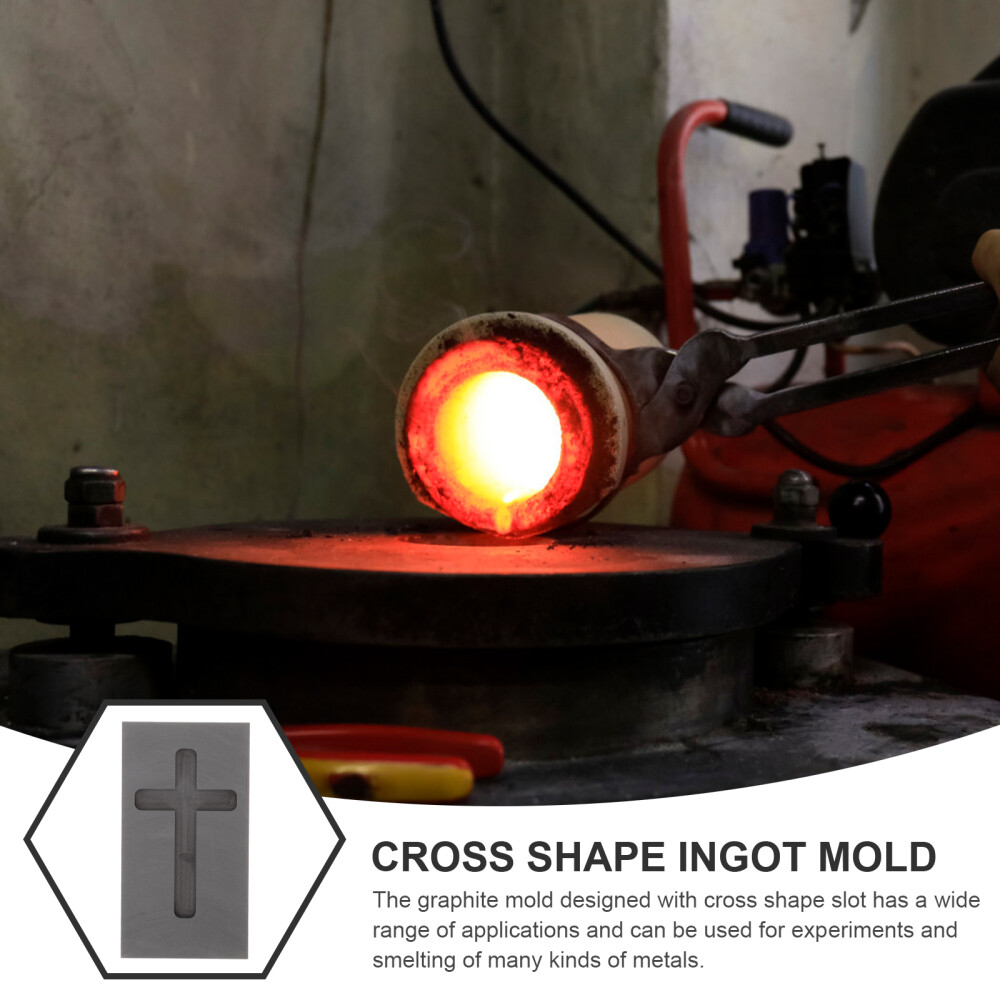 Graphite Cross Mold Melting Silver Supply Ingot Molds for Casting