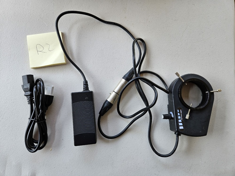 Micro-Lite, LV2000-B, Ring Illuminator light, With Power Supply, LED light used