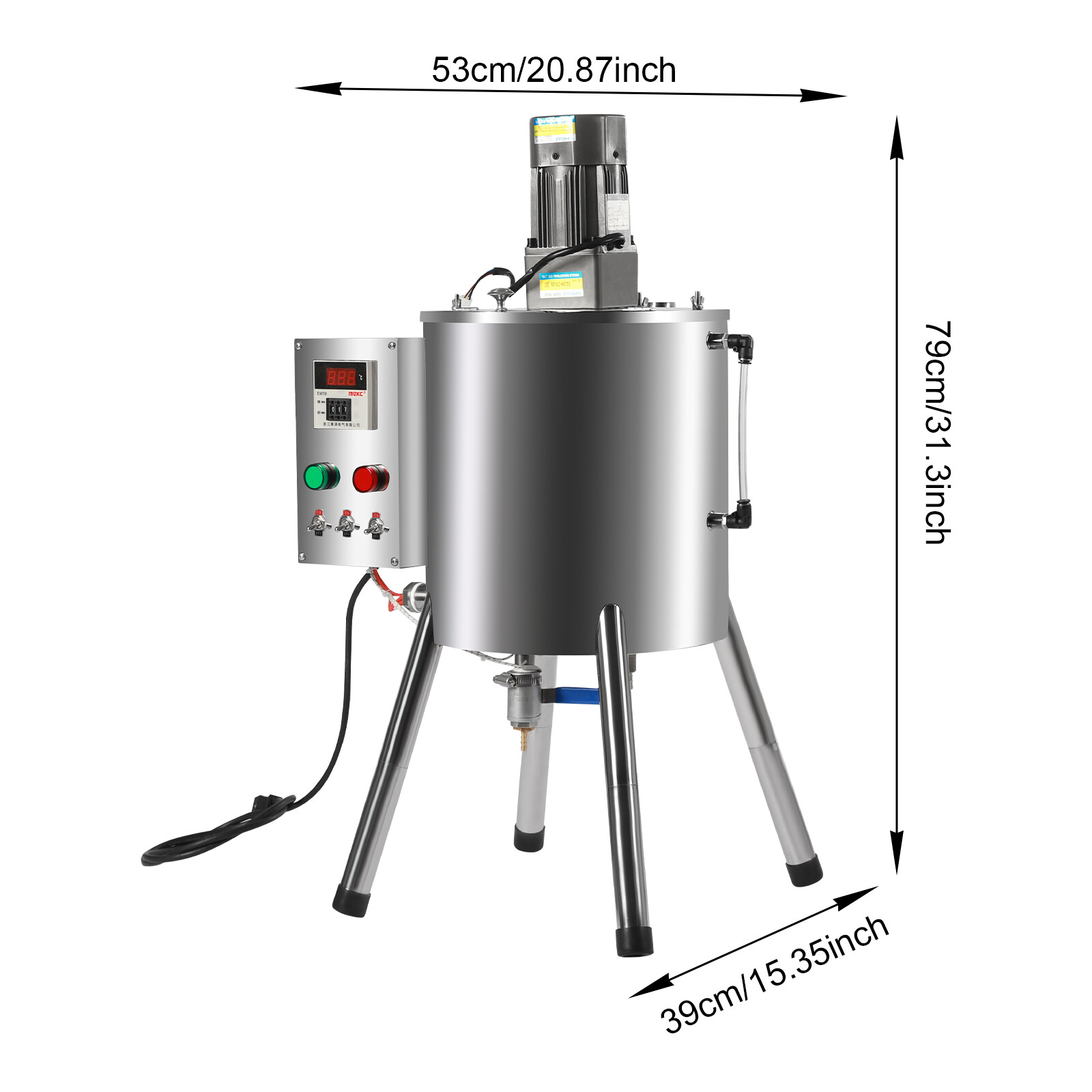 Heating Mixing Filling Machine 30L Stirring Tank Lipstick Paste Filler