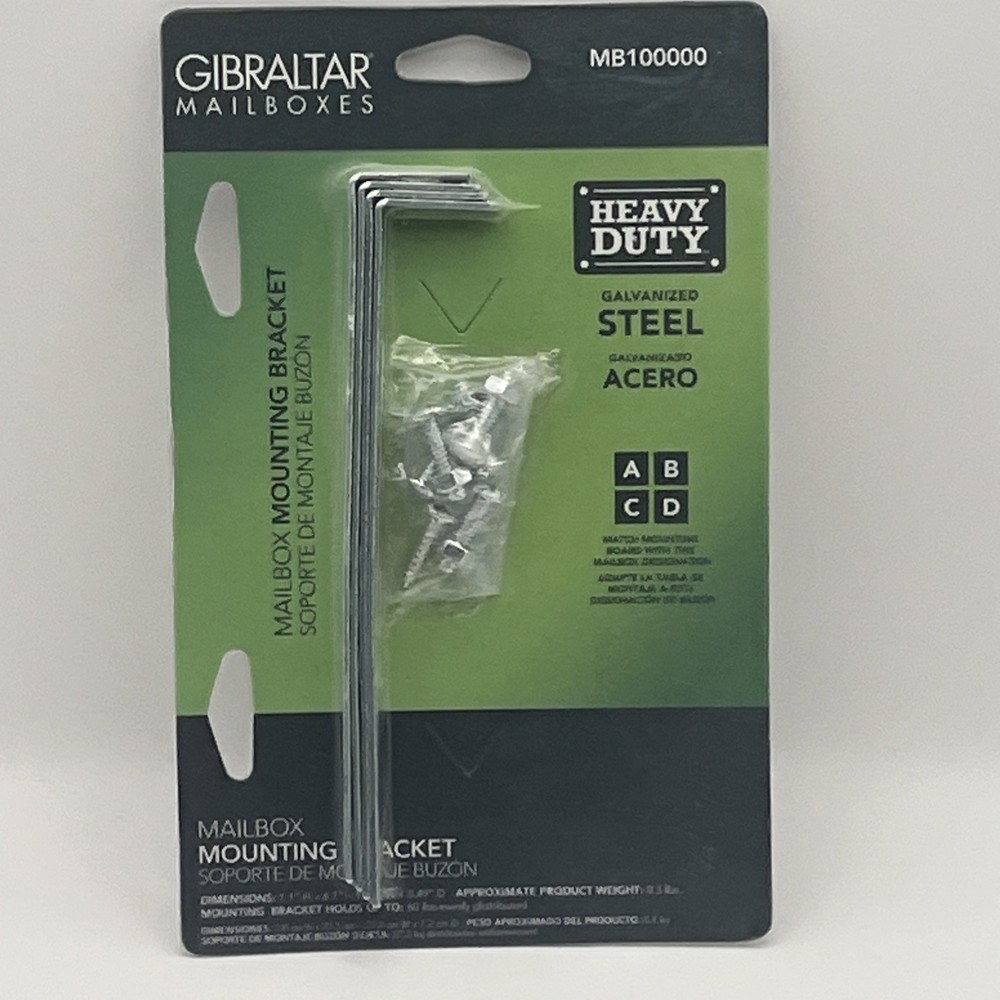 Galvanized Steel Mailbox Mounting Bracket MB100000