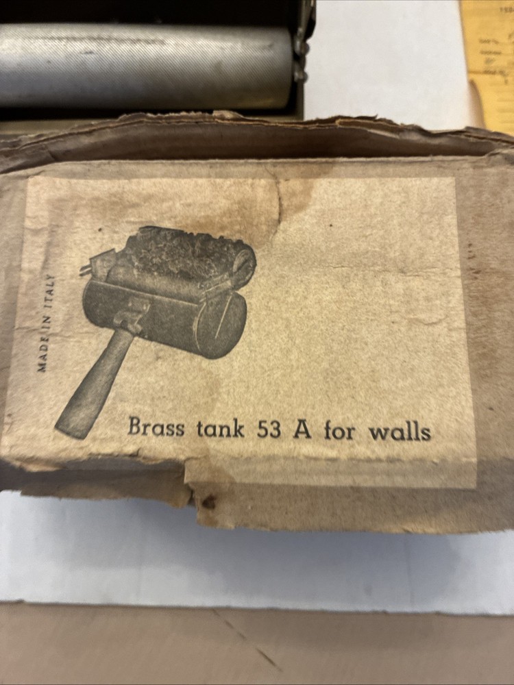 VTG Patterned Paint Roller Decorative 6“ Texture Mural Roller with Handle Italy