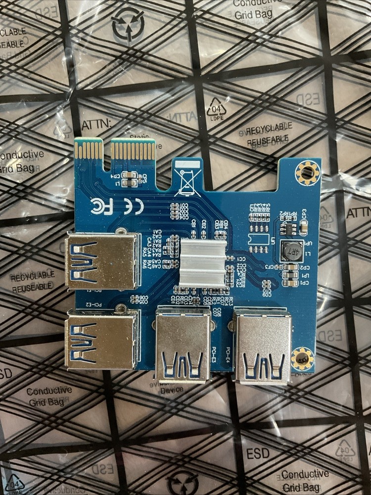 PCI Express Multiplier Card ETH Adapter for Bitcoin Mining Riser Card