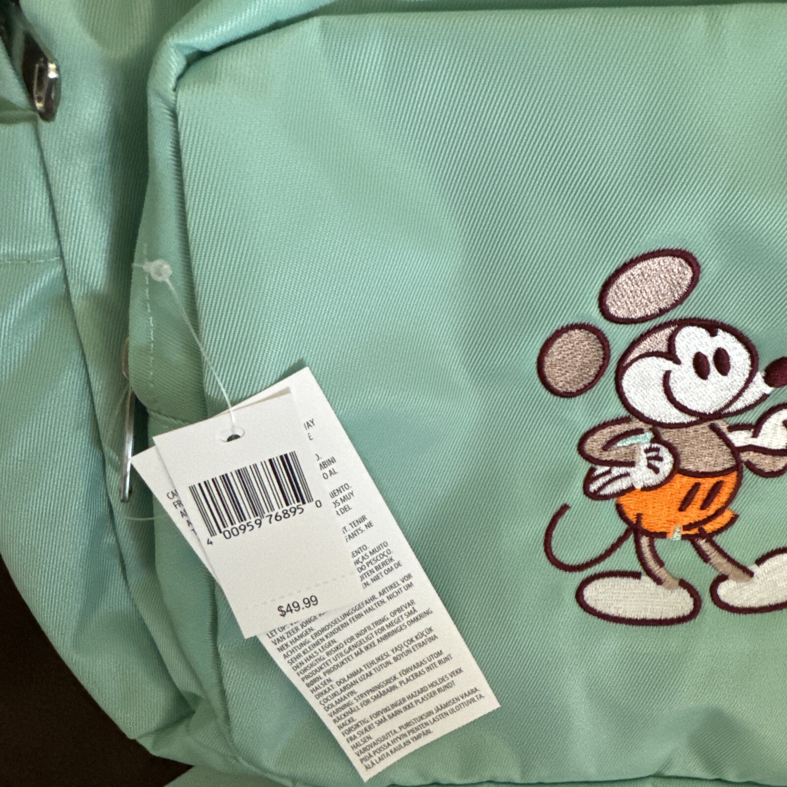 Disney Parks Mickey and Friends Genuine Mousewear Backpack Blue Teal