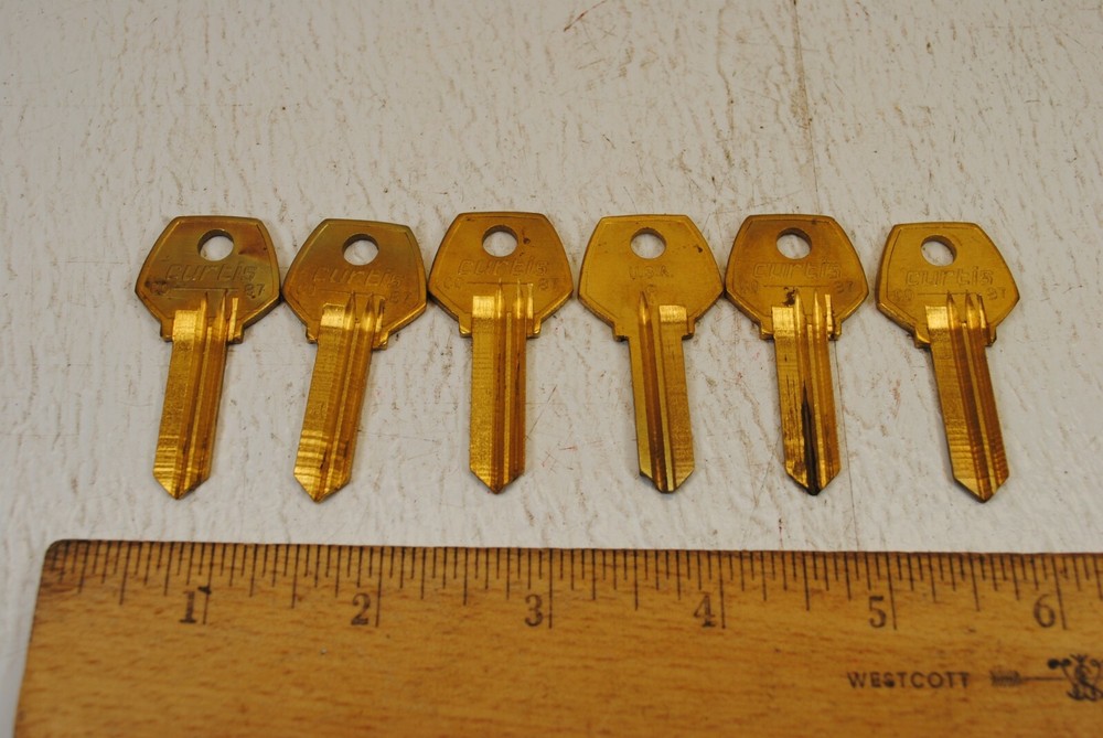 Curtis No.CO-87 Key Blanks 6 Pieces