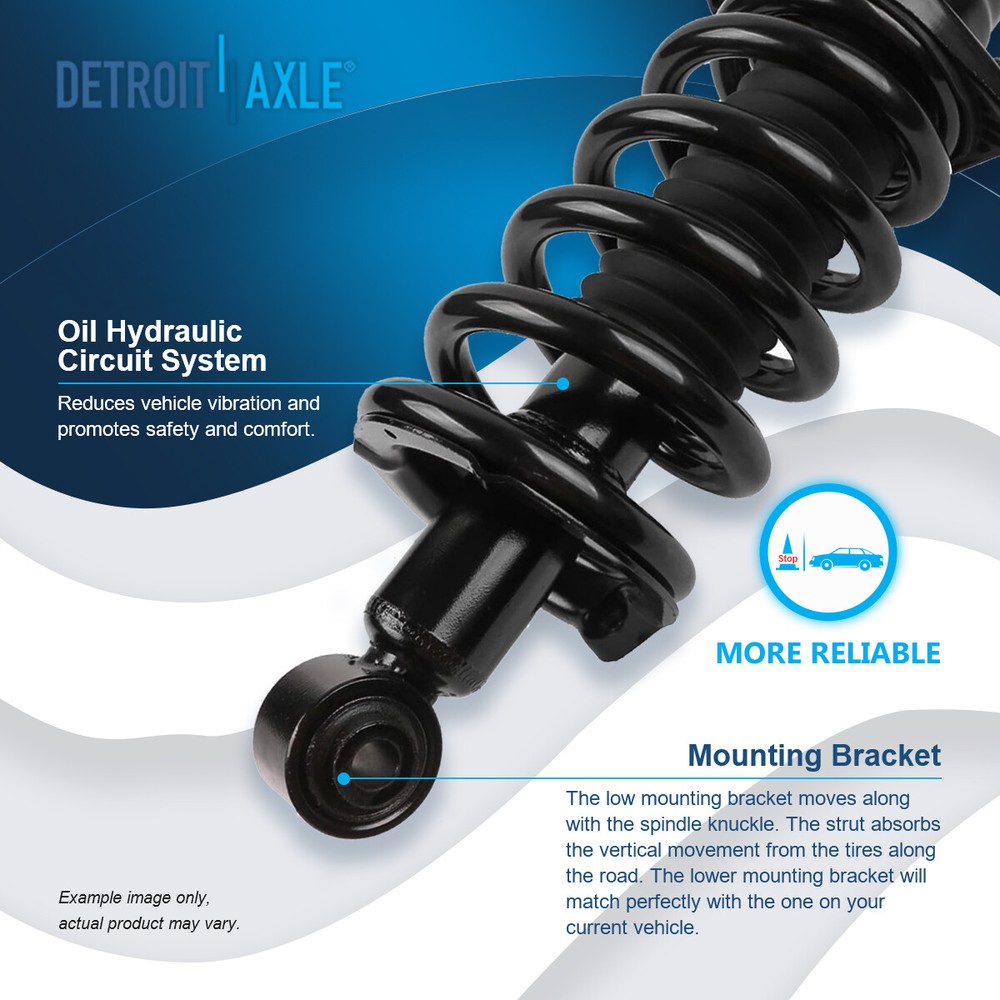 Front + Rear Struts w/ Coil Spring for 2003 2004 2005 2006 - 2011 Honda Element