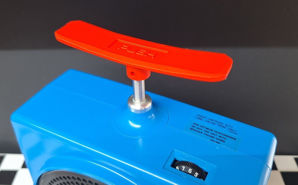 3D HANDLE Choice Red Push LEVER for Panasonic Dynamite TNT 8 Track Player