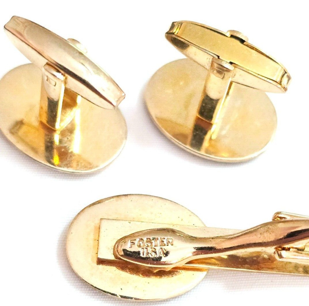 Very Nice Foster Tie Clip & Cufflinks
