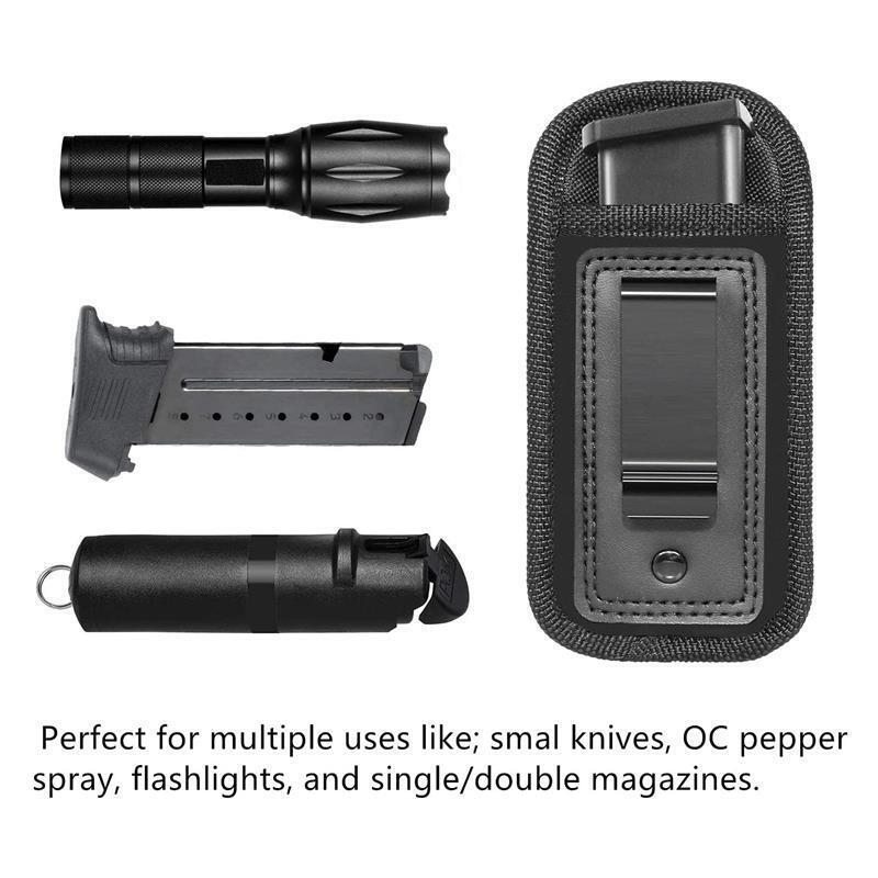 IWB Magazine Holster Pouch for Concealed Carry Universal Single Stack Mag Pouch