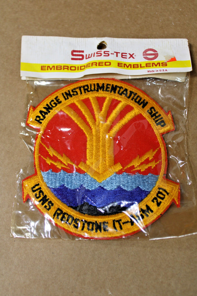 VTG Authentic USNS Redstone Range Instrumentation Ship Patch, Original Packaging