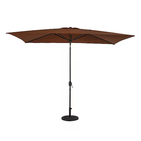 Island Umbrella Nu6860 Rectangle Umbrella Coffee