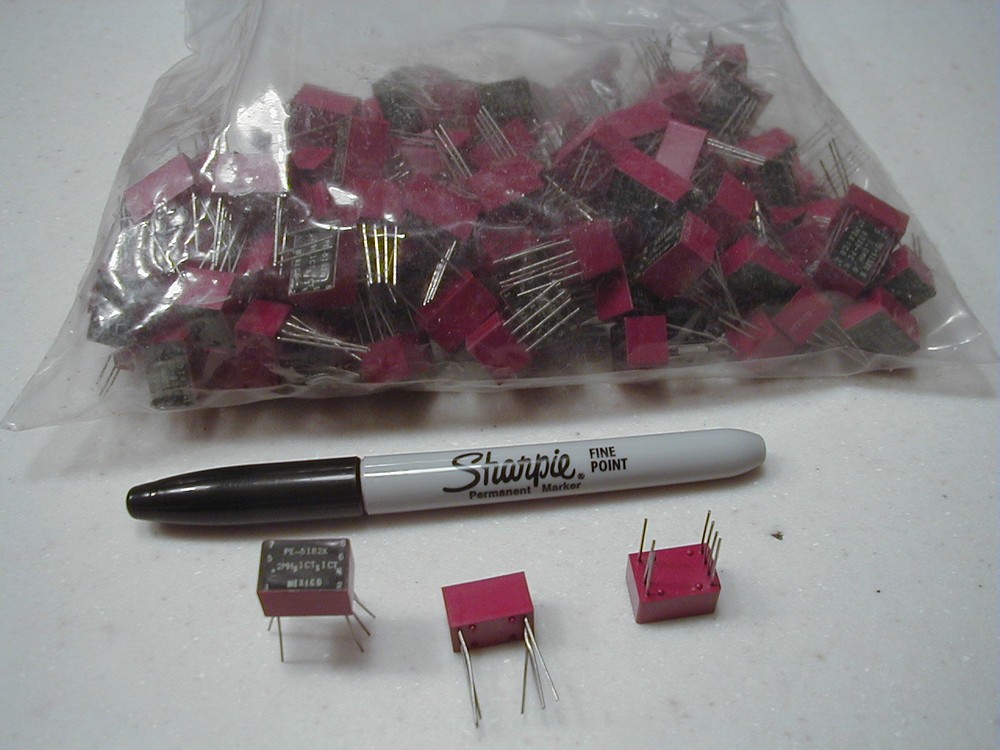 Pulse Transformers, 1CT:1CT, PE-5182X type , NOS 3 ea.