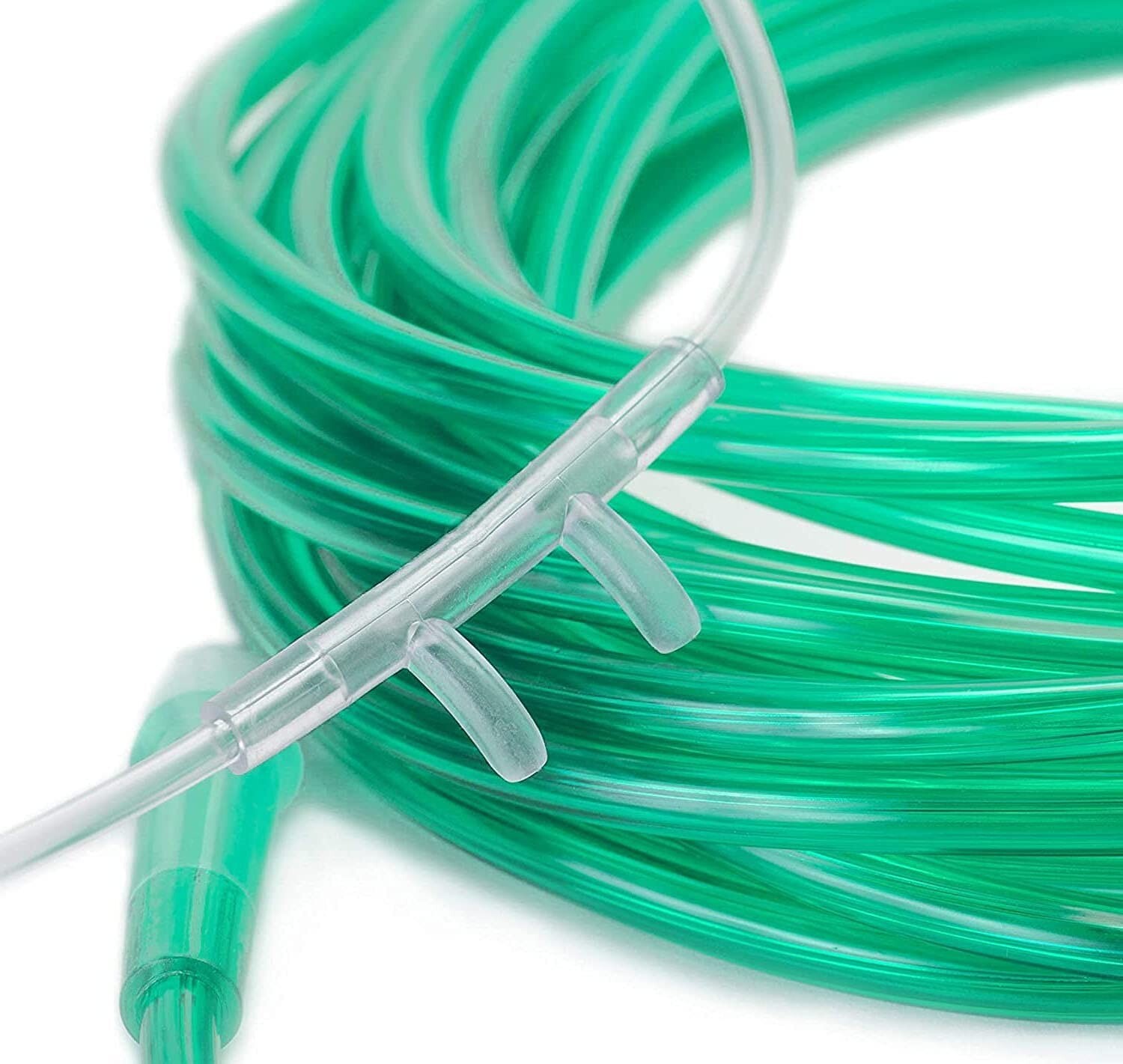 BOX OF 5 (FIVE) 7FT Adult Flexible Tip Soft Nasal Oxygen Cannulas Clear CANROS7