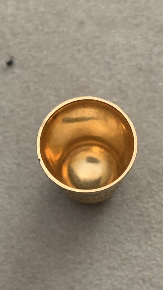 Antique Victorian 14kt Solid Yelow Gold Thimble