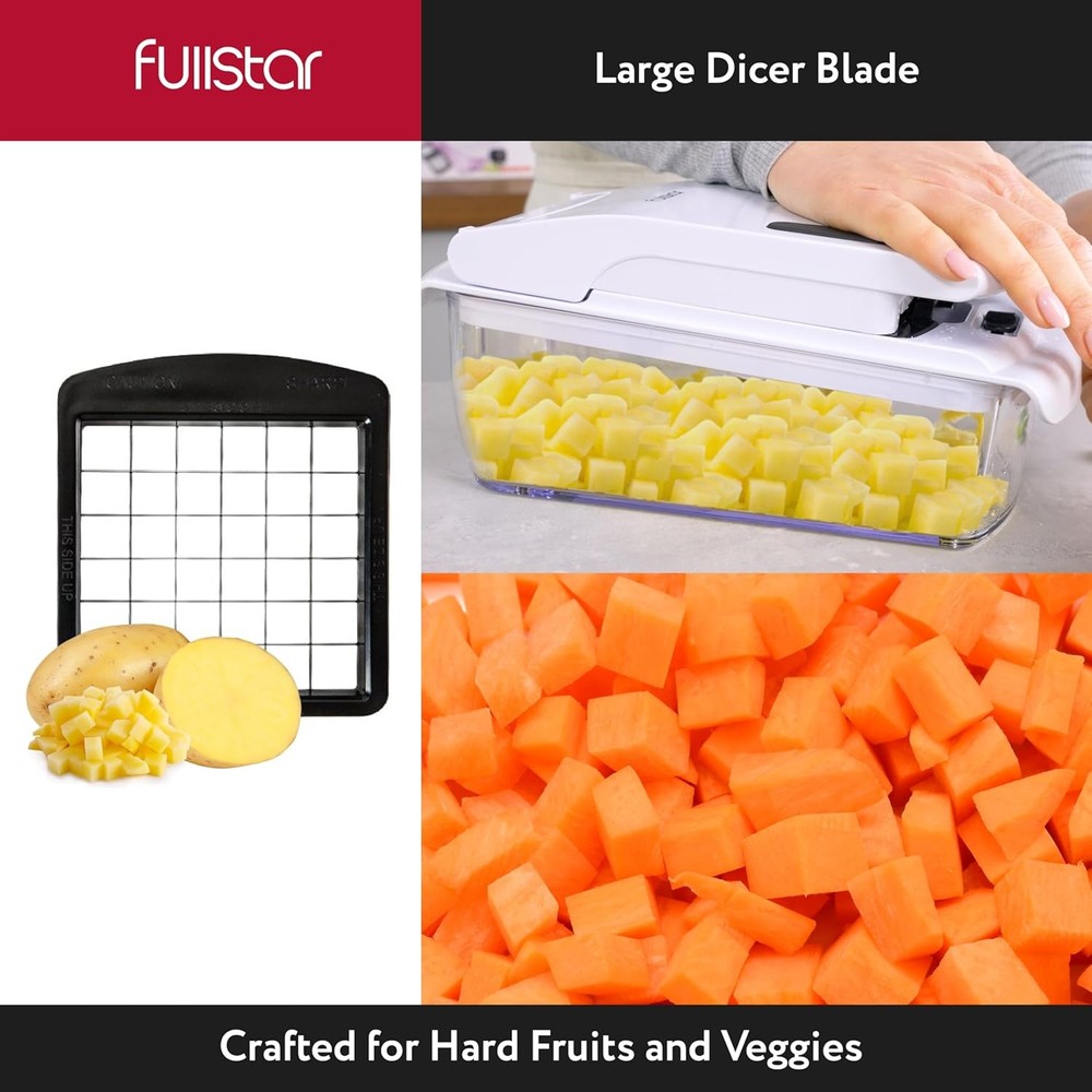 Fullstar Blade Replacement Set for Vegetable Chopper Only – 2pc Insert Set...