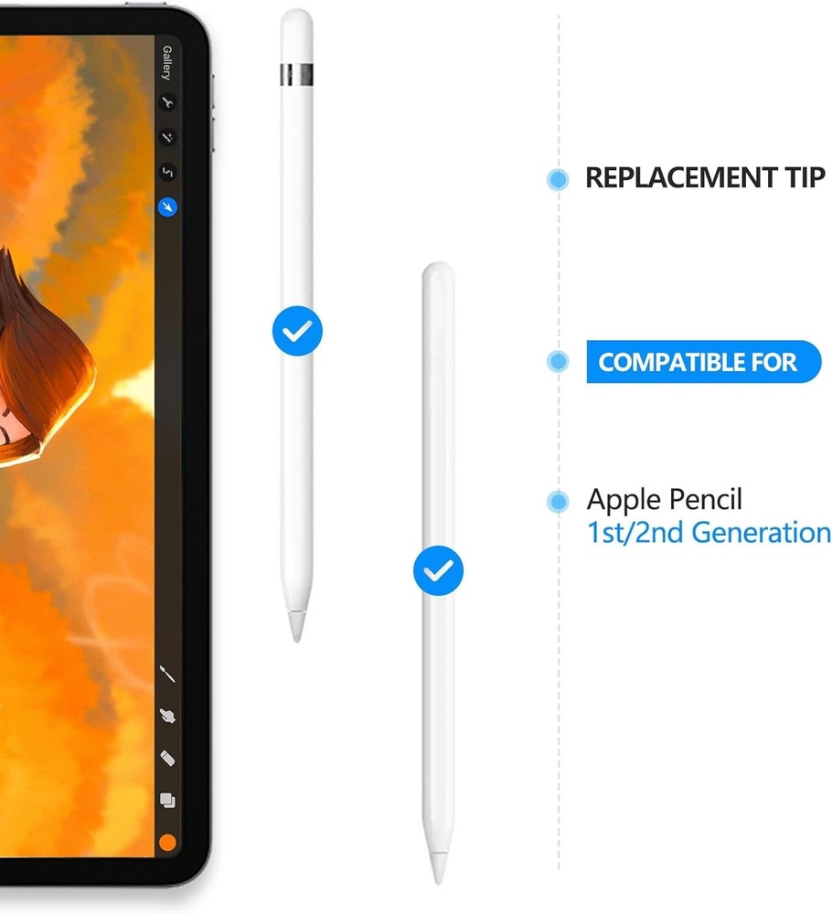 Replacement Tips Compatible with Apple Pencil (2nd Generation)/Apple Pencil