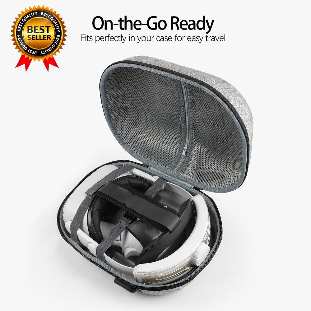 Head Strap for Meta Quest 2 VR Headset Elite Strap Adjustable Soft Cushion