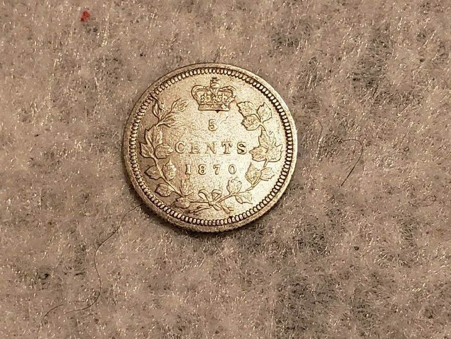 1870 Canada Silver Five Cents