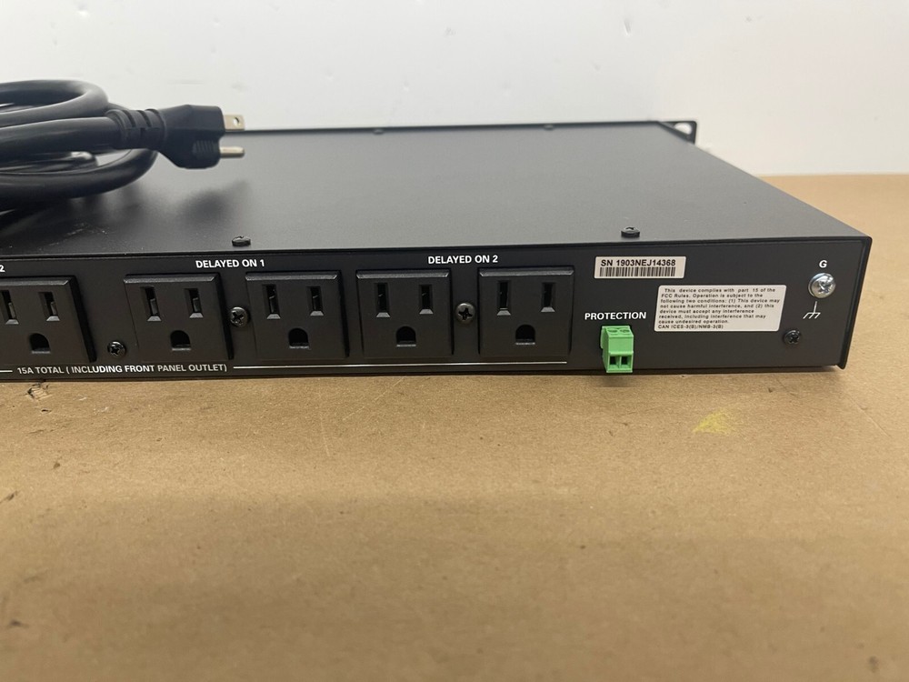 Crestron Power Conditioner 100, PC-100 Sequence Power