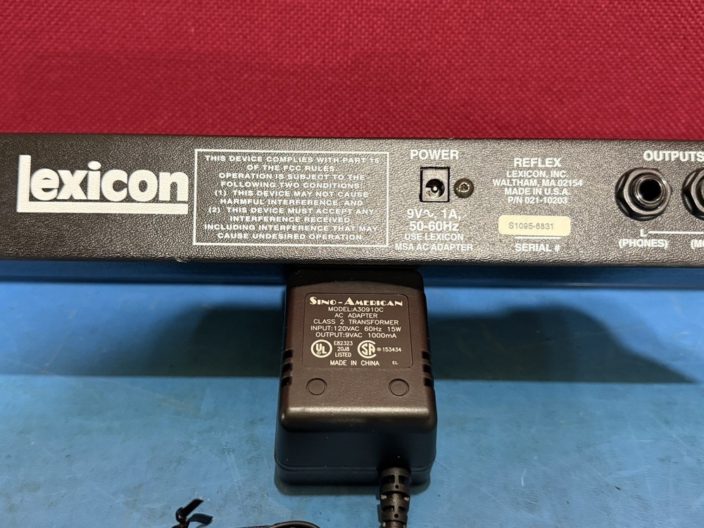 Lexicon Reflex Stereo Digital Reverb + Effects Tested! Studio Grade Epic! EC