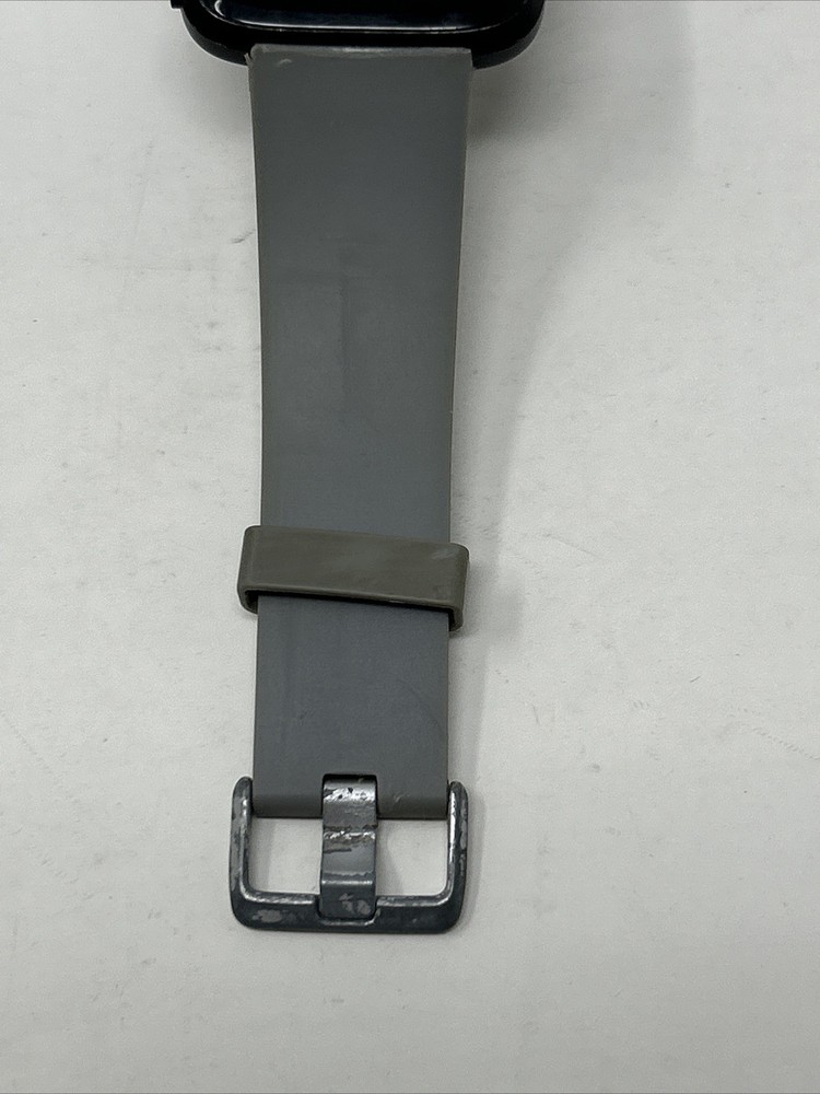 Fitbit Versa Smart Watch FB504 Black Grey Bundle Complete w/ Charger Tested
