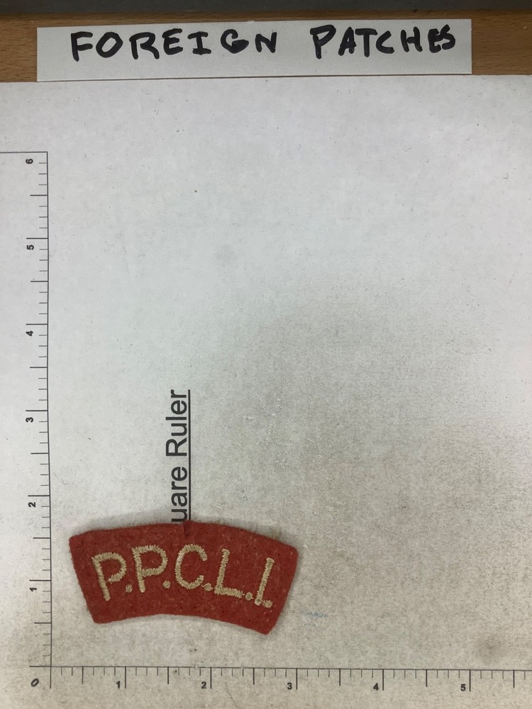 VINTAGE P.P.C.L.I.  SCROLL PATCH