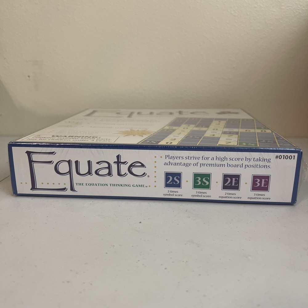 EQUATE The Equation Thinking Math Board Game Educational Fun New Sealed