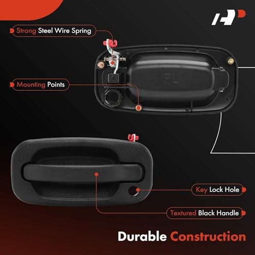 - Front Left & Right Exterior Door Handles - Front Left & Right (Plastic)