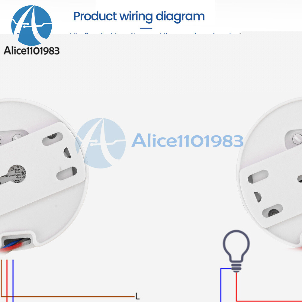 AC85-265V Infrared PIR Motion Induction Sensor 360° Detection For Ceiling Light