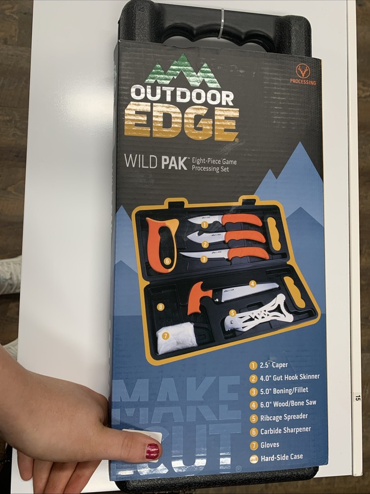 Outdoor Edge Wild Pak Eight Piece Game Processing Set