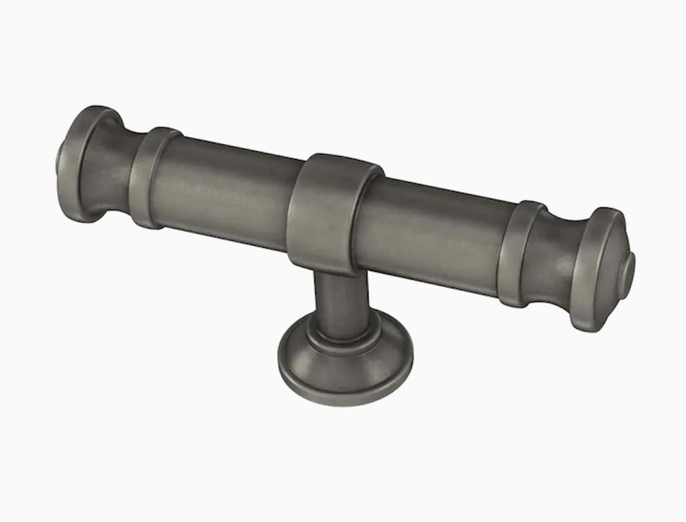 3" Classic Button Knob Heirloom Silver