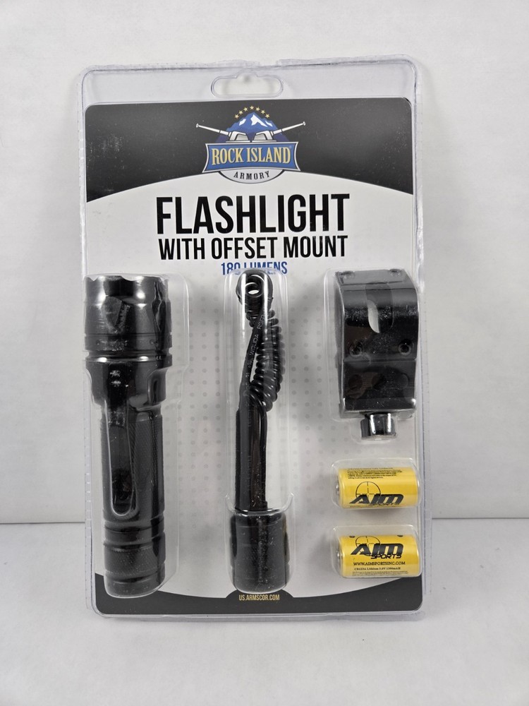New Rock Island Armory Tactical Flashlight Offset Picatinny Mount Remote Switch