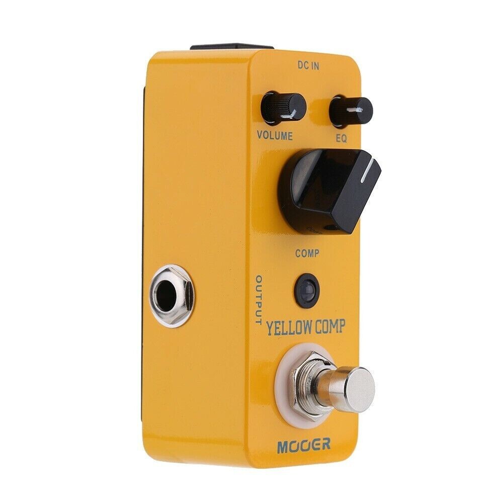 Mooer Yellow Comp Optical Compressor Micro Guitar Effect Pedal New!