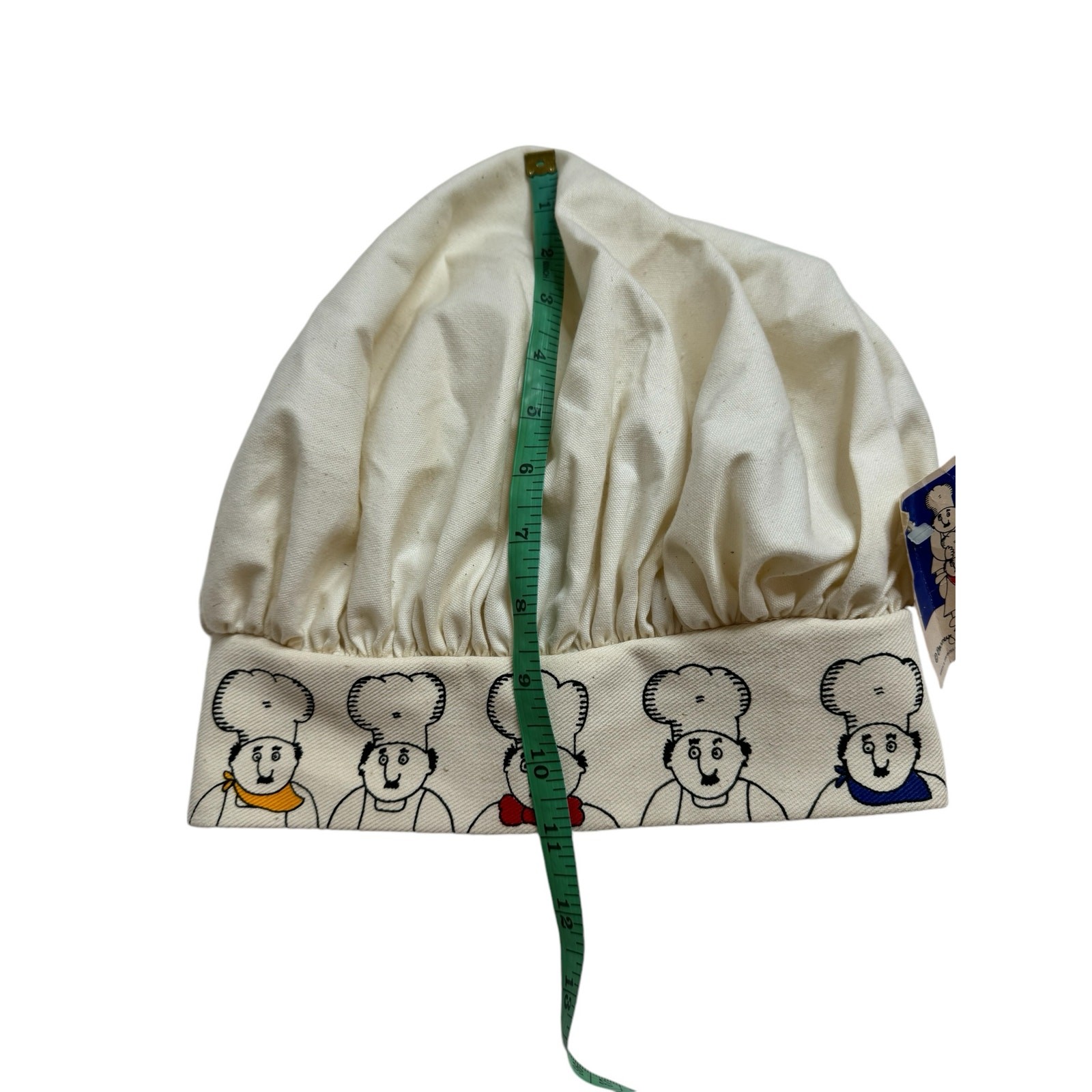 Barney Saltzberg Vintage Chef Hat Ivory Toque Adult One Size