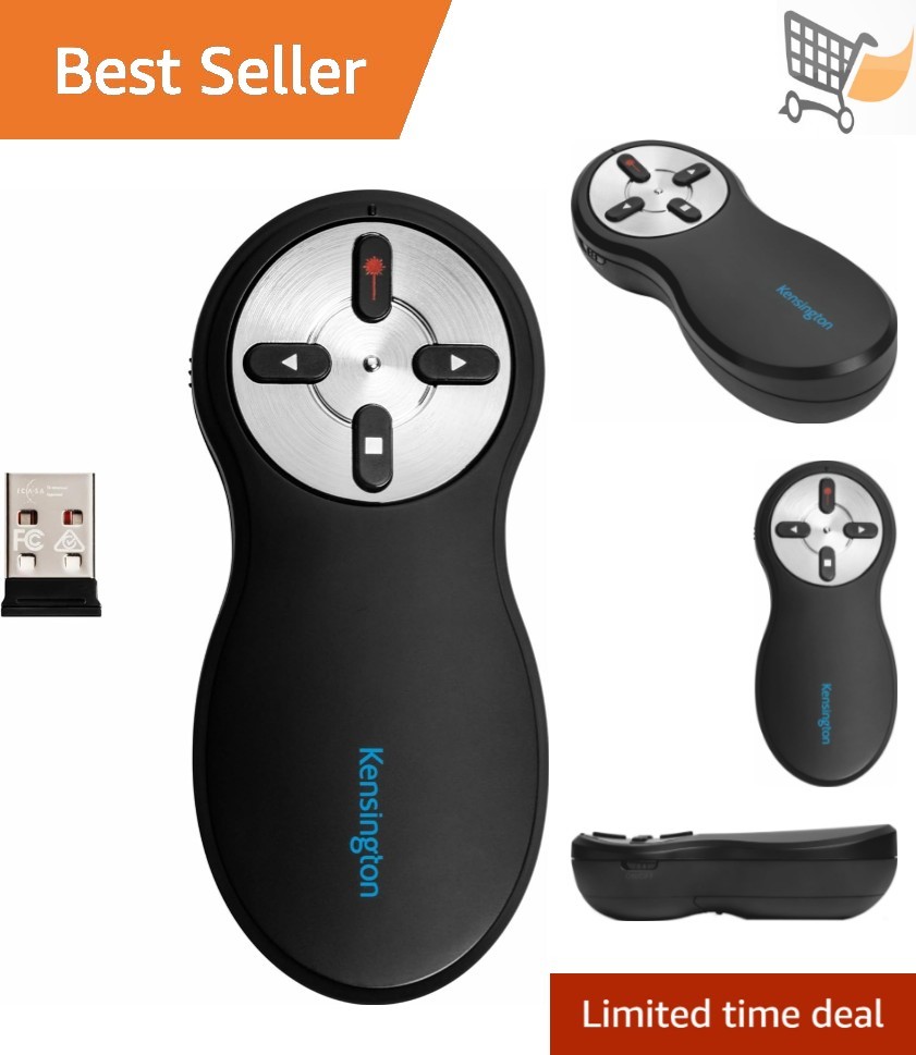 Wireless Presenter Red Laser Pointer for PowerPoint Keynote with USB RF