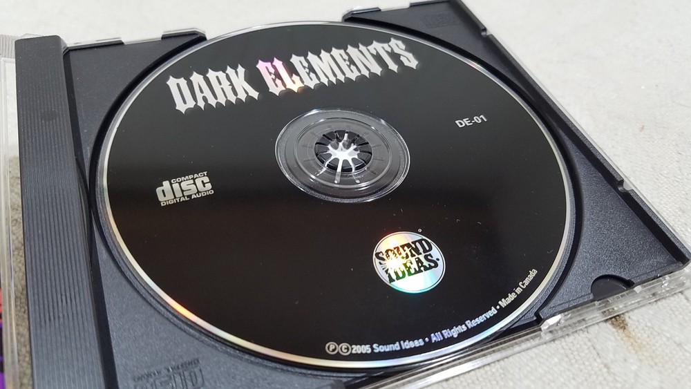 SOUND IDEAS DARK ELEMENTS DE-01 SOUND EFFECTS CD
