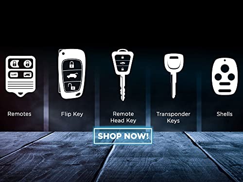 2 Replacement 3 Button Keyless Entry Remote Control Key Fob - 2-Pack Blue