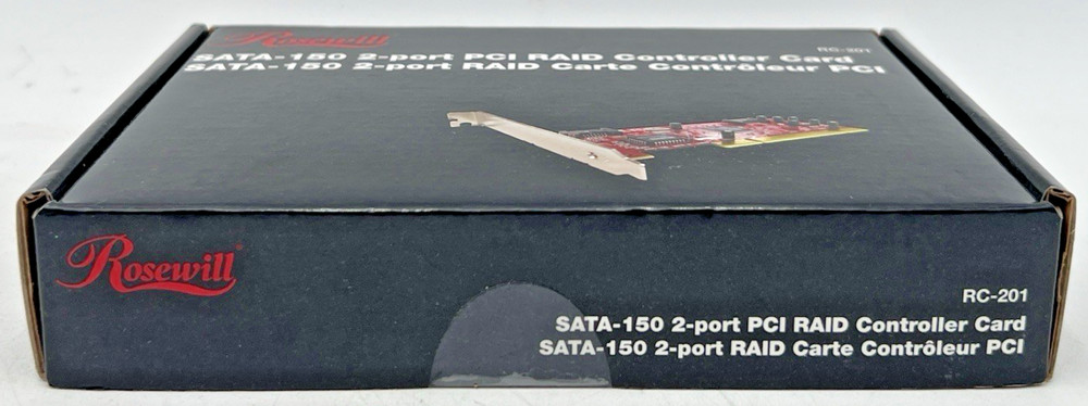 (2) ROSEWILL RC-201 SATA-150 PCI RAID CONTROLLER CARD 2-PORT