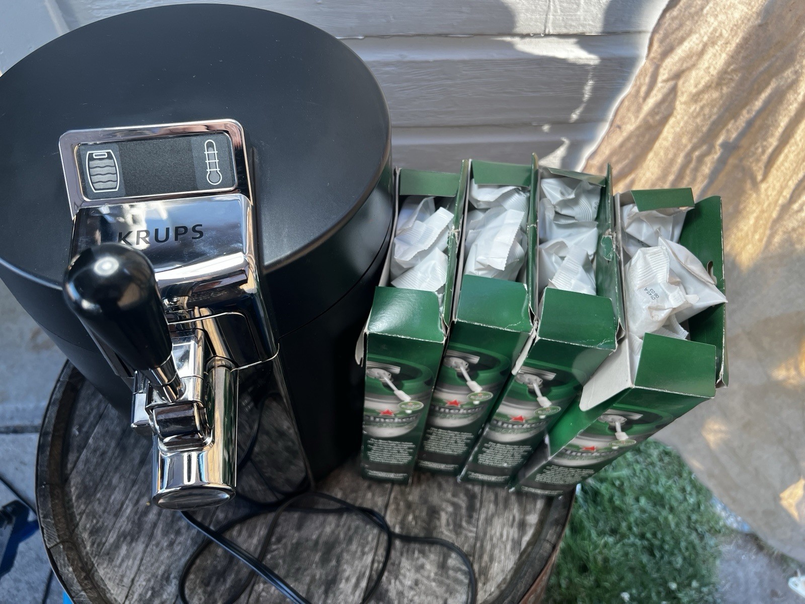 Krups Beertender VB50 B90 Beer Keg Tap Dispenser Cooler Fridge & 15 New Tubes