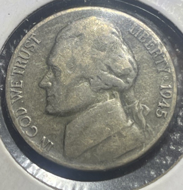 1945 S War Time Nickel