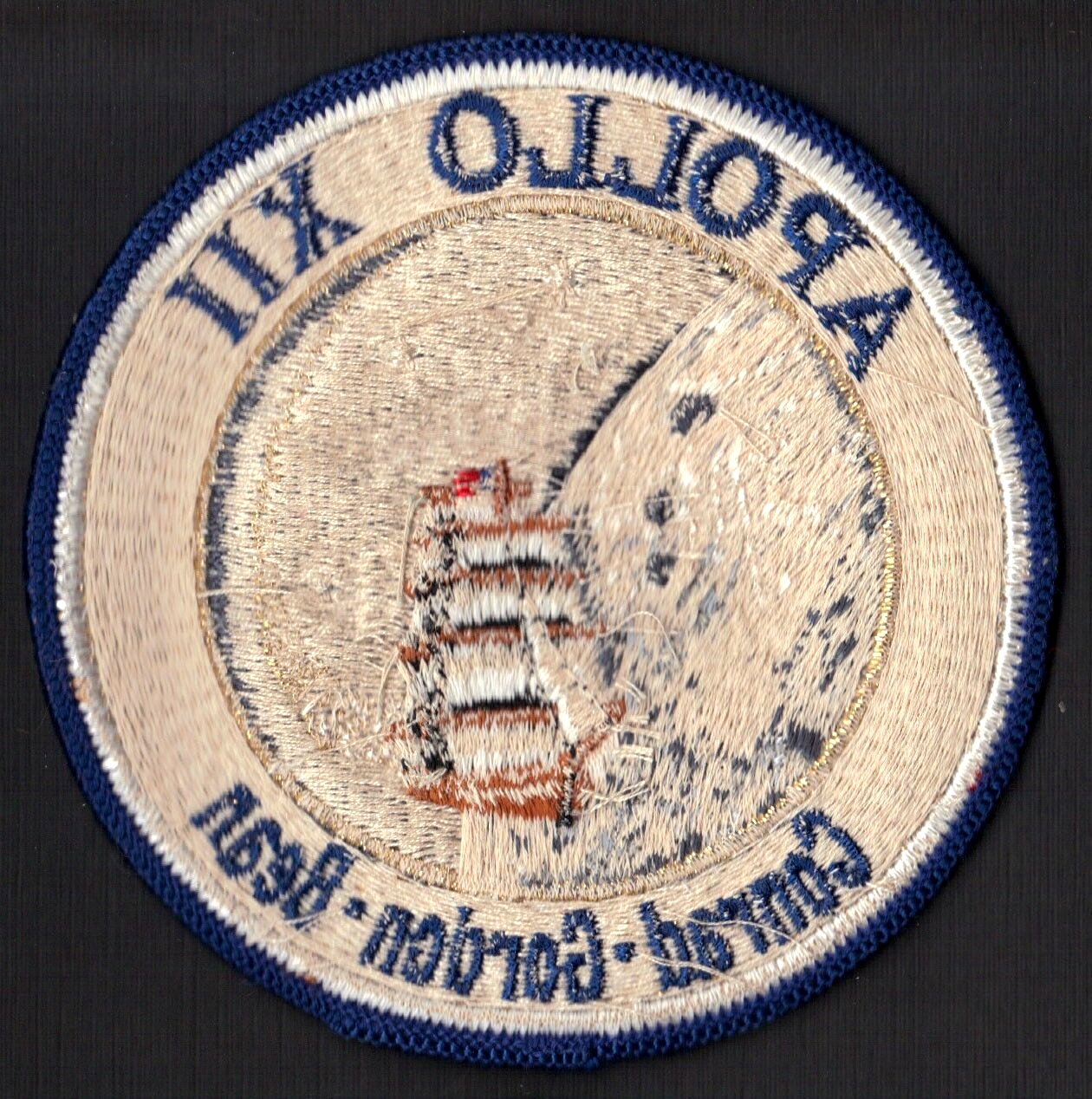 APOLLO 12 LION BROTHERS VINTAGE ORIGINAL NASA Hallmarked CLOTH BACK SPACE PATCH