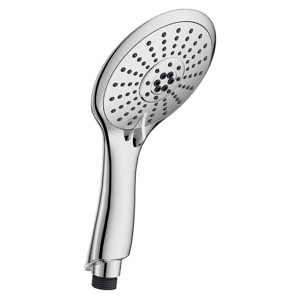HS5601-26 5" Round Thin 5-Function Adjustable Spray Hand Shower, Polished Chrome