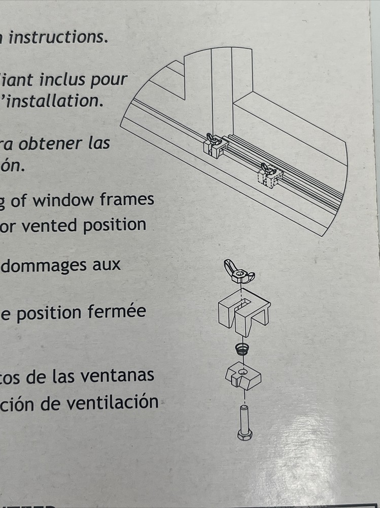 2-Pack Sliding Window Security Slide Stops Non-Marring Locks,First Watch 1408