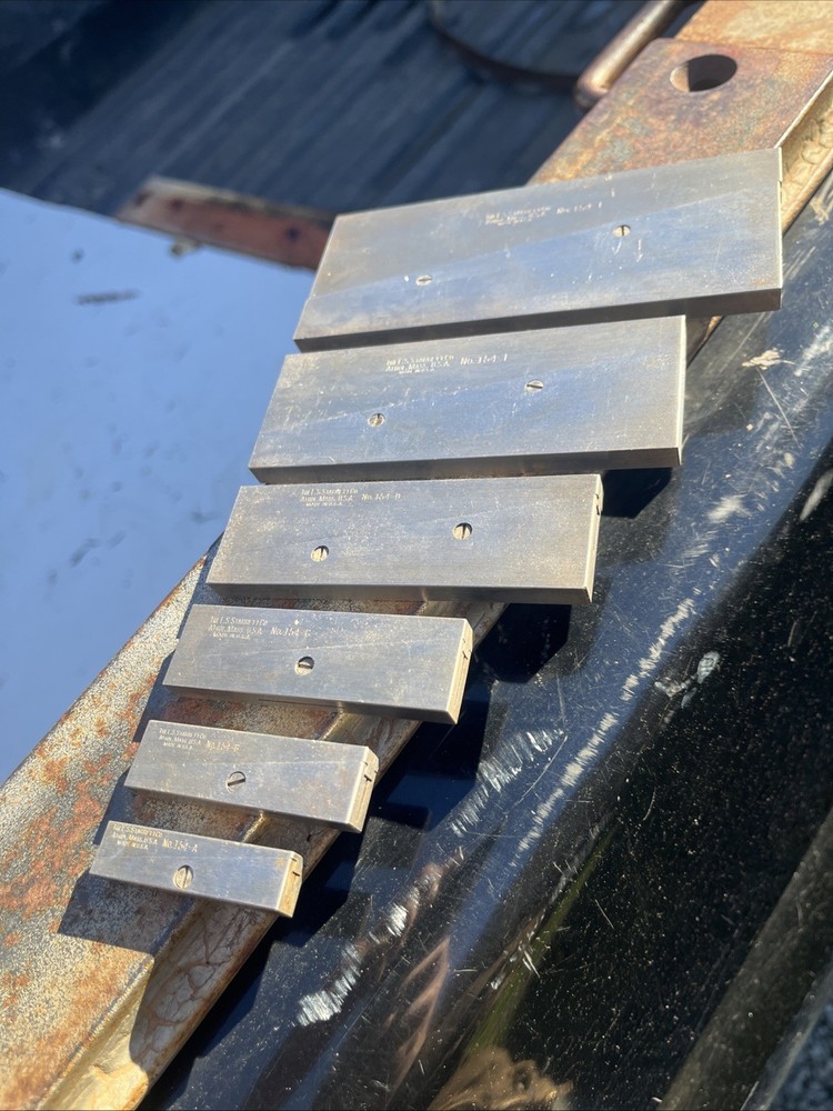 Full Starrett Parallel Block Set A-F Excellent Condition