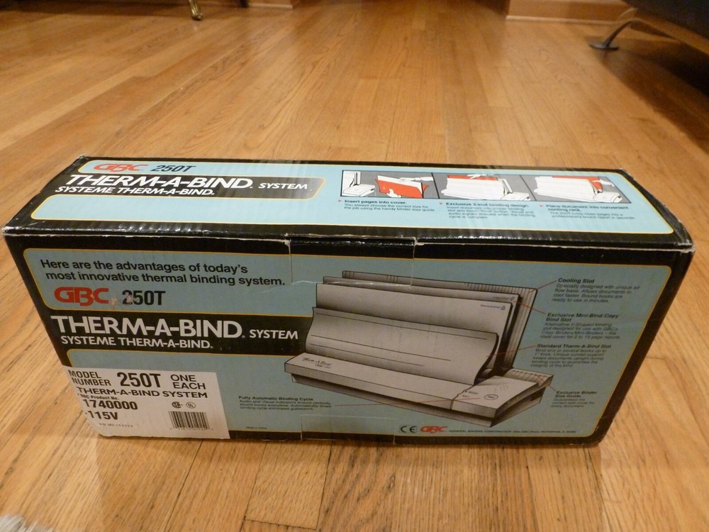 GBC THERM-A-BIND System 250T Automatic Thermal Binding Binder