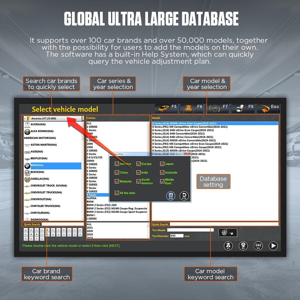 3D Fully Automatic Wheel Alignment Machine Car Tire Wheel Aligner System Tool