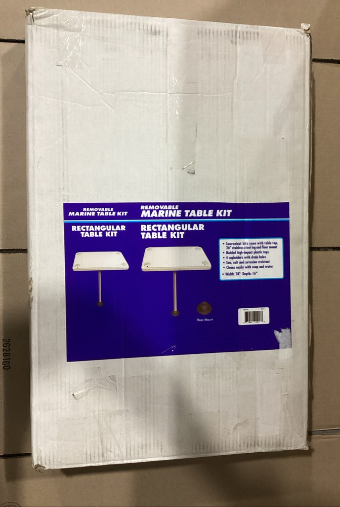 JIF Rectangular Table Kit W/ Surface Mount DSH-KS (Ivory) (Damaged/Open Box)