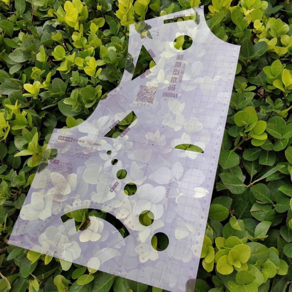1 Set Sewing Ruler Clear Full Scale DIY Basic Cloth Women Garment Prototype