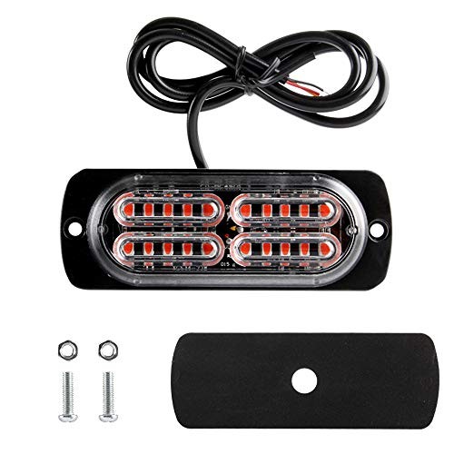 12-24V 20-LED Super Bright Emergency Strobe Warning Caution Hazard Red