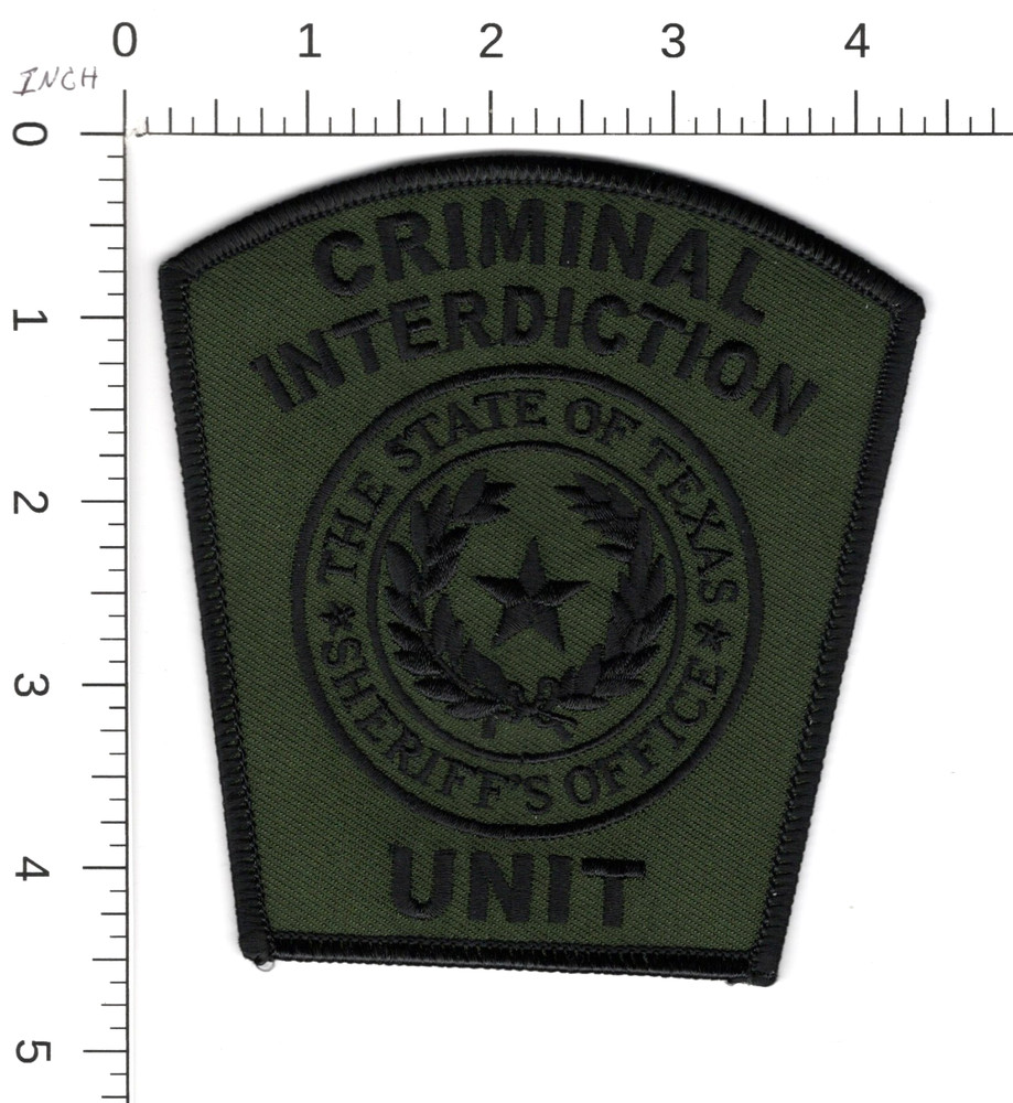 CRIMINAL INTERDICTION UNIT TEXAS SHERIFF'S OFFICE *UPDATED* SHERIFF POLICE PATCH