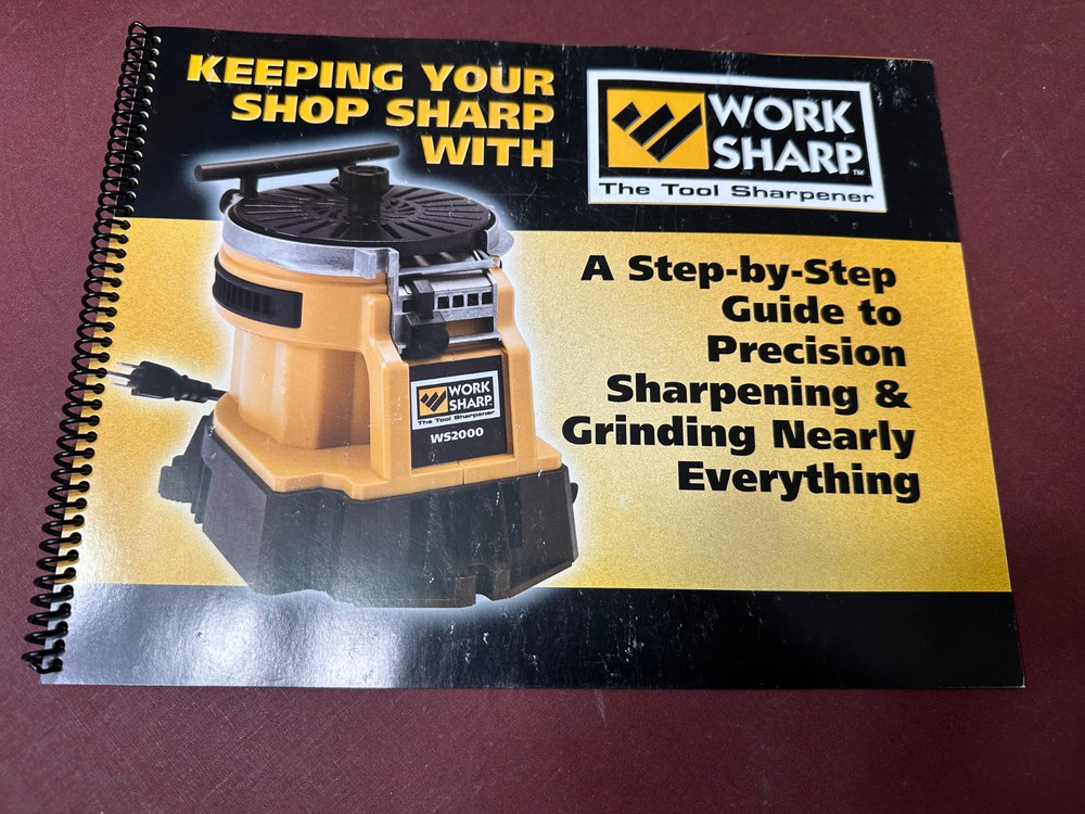 Work Sharp The Tool Sharpener WS2000, With Large 30 Page Step By Step Tool Guide